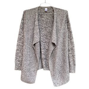GAP Body Cozy Cardigan Sweater Grey 100% Cotton Size L